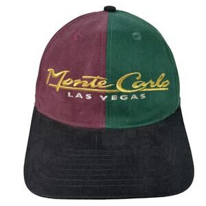 Monte Carlo Las Vegas Snapback Hat Multicolor One Size Embroidered
